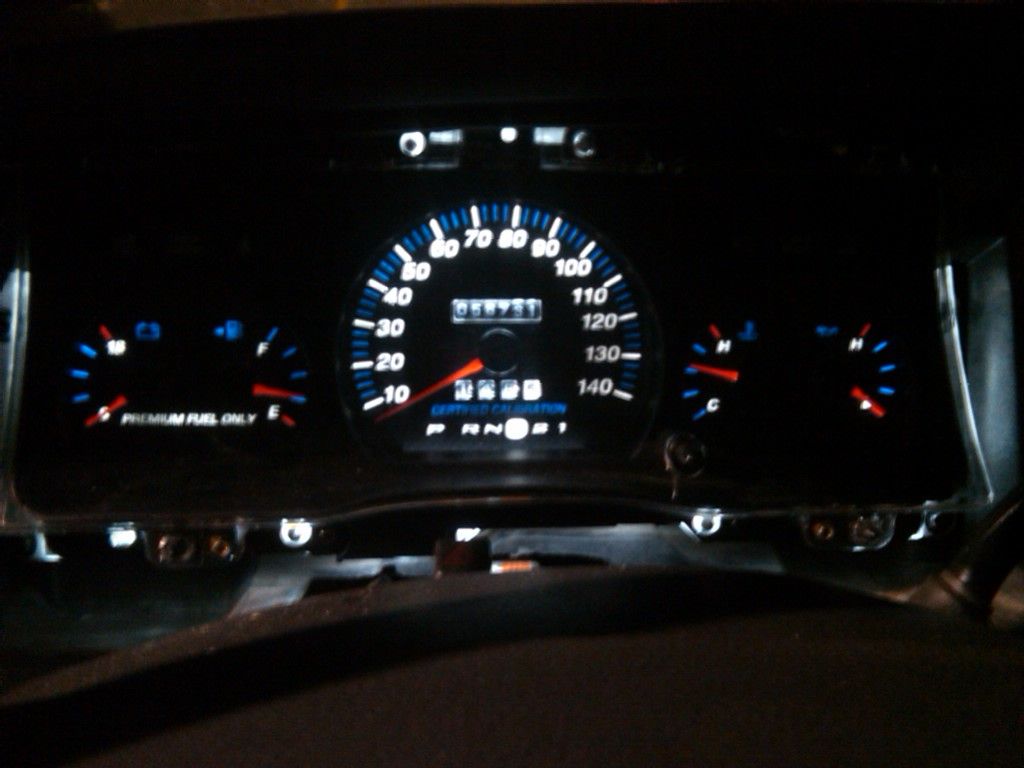 Instrument Cluster light color change Body and Interior